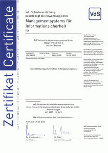 VDS-Zertifikat | TIS GmbH