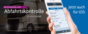 Kostenlose iOS App für die LKW-Abfahrtskontrolle
