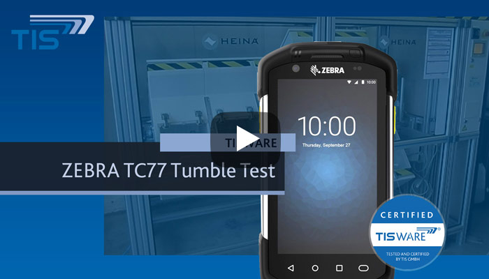 Tumble Test Zebra TC77 | TISWARE Logistikhardware