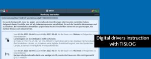 Digital instructions of drivers with TISLOG | TIS GmbH