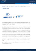 Vorschau Pressemitteilung KRONE und TIS