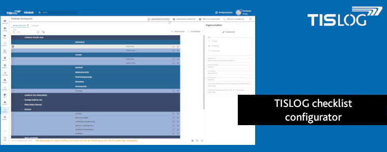 TISLOG checklist configurator