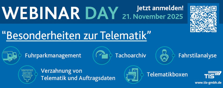 Webinar Day "Besonderheiten zur Telematik" | TIS GmbH