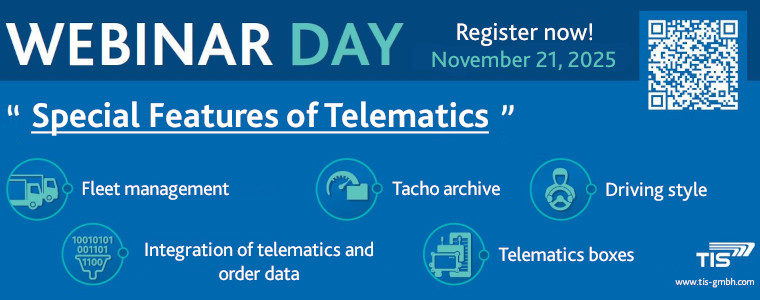 Webinar Day "Special Feature of Telematics" | TIS GmbH