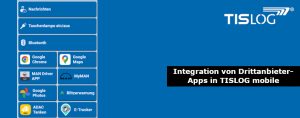 Integration von Drittanbieter-Apps in TISLOG mobile