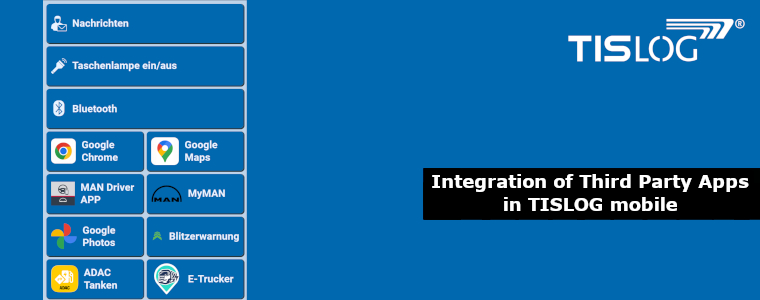 Integration of Third Party Apps in TISLOG mobile