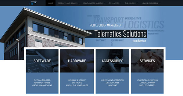 New remodeled website of TIS GmbH