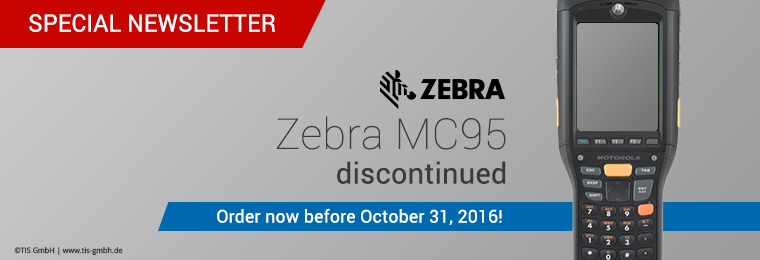 TISWARE Hardware: Zebra MC95 discontinued